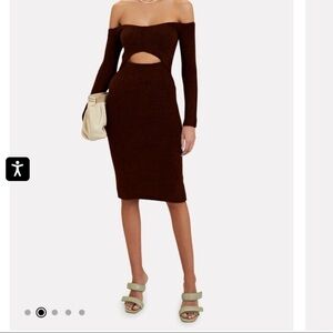 L'AGENCE
Nala Off-The-Shoulder Brushed Knit Dress​​​​​​​​​​​​​​​​​​​​​​​​